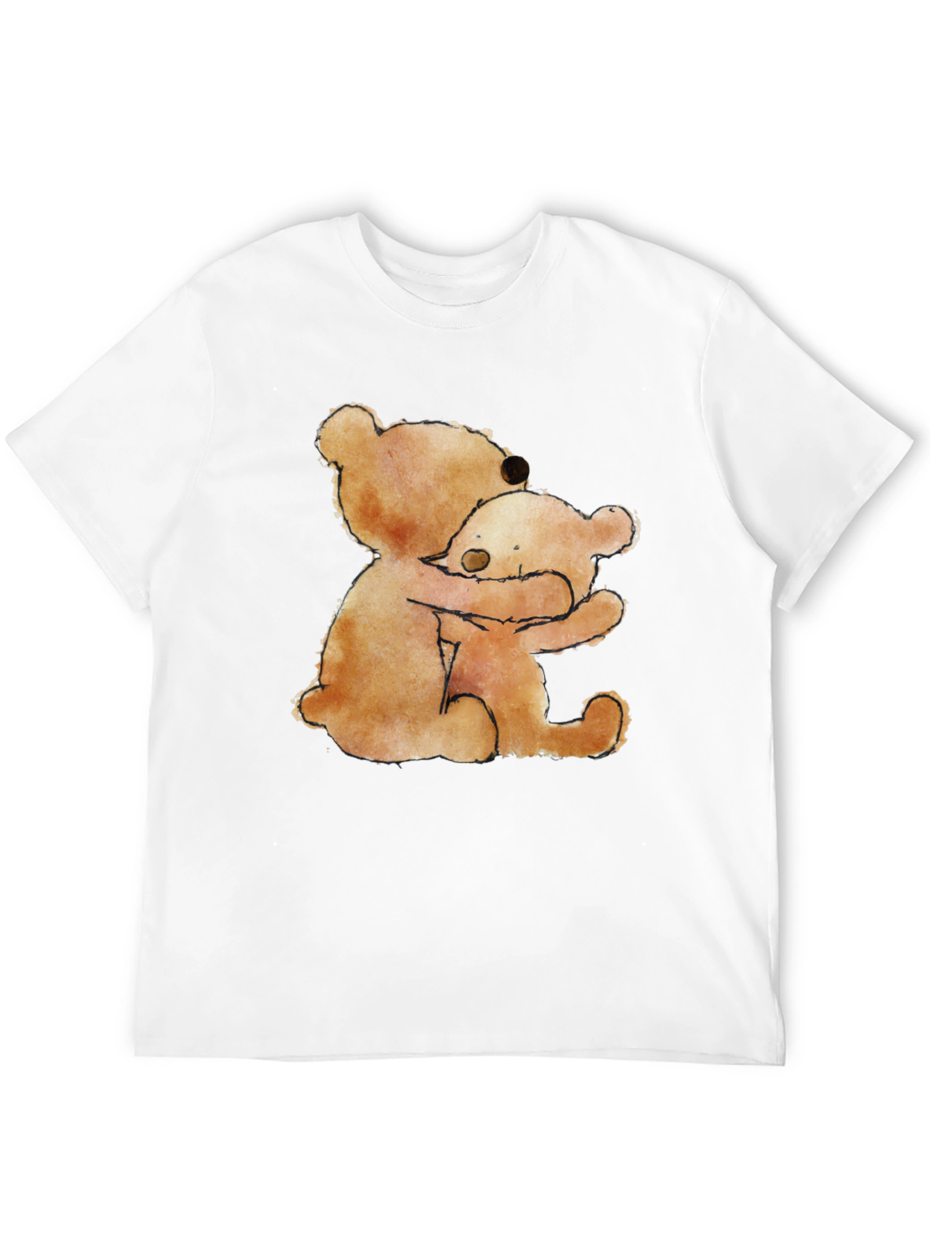 Hugging Bears Graphic Tee - Comfort & Style