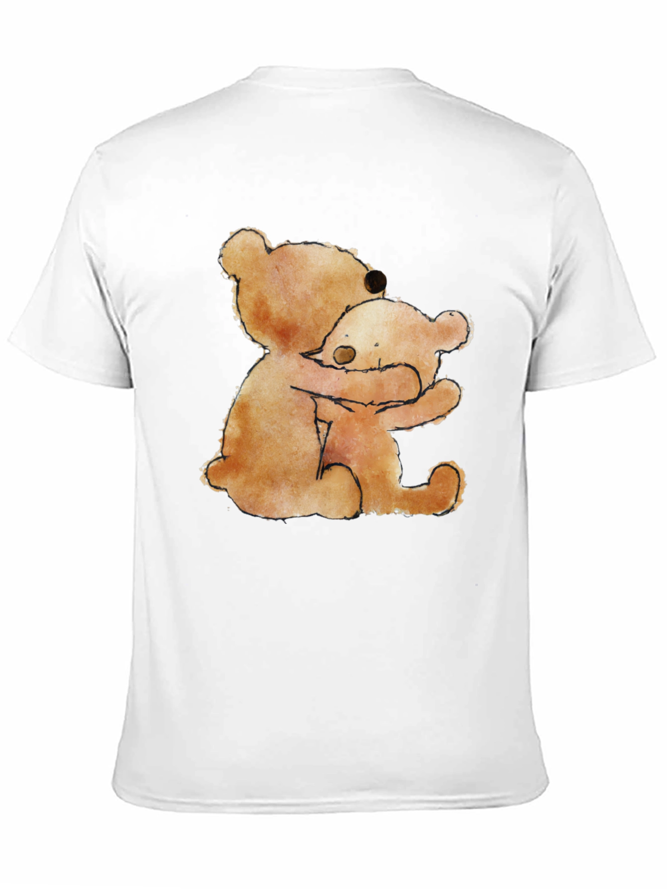 Hugging Bears Graphic Tee - Comfort & Style