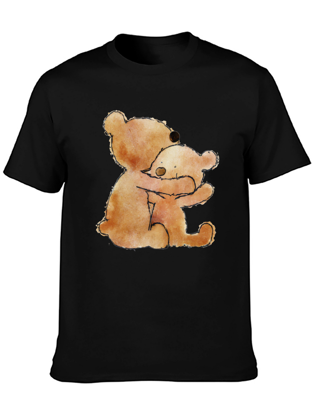 Hugging Bears Graphic Tee - Comfort & Style