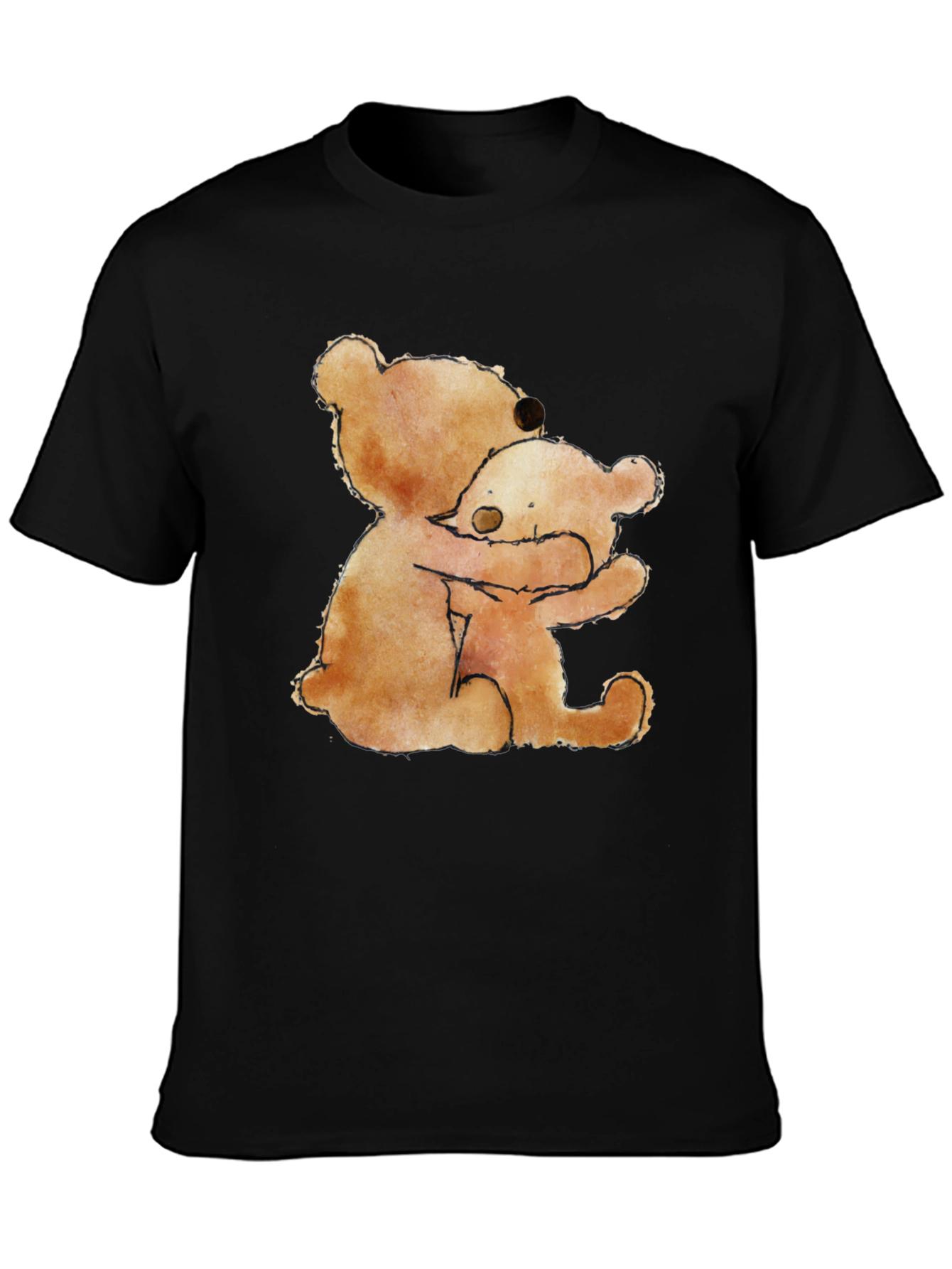 Hugging Bears Graphic Tee - Comfort & Style
