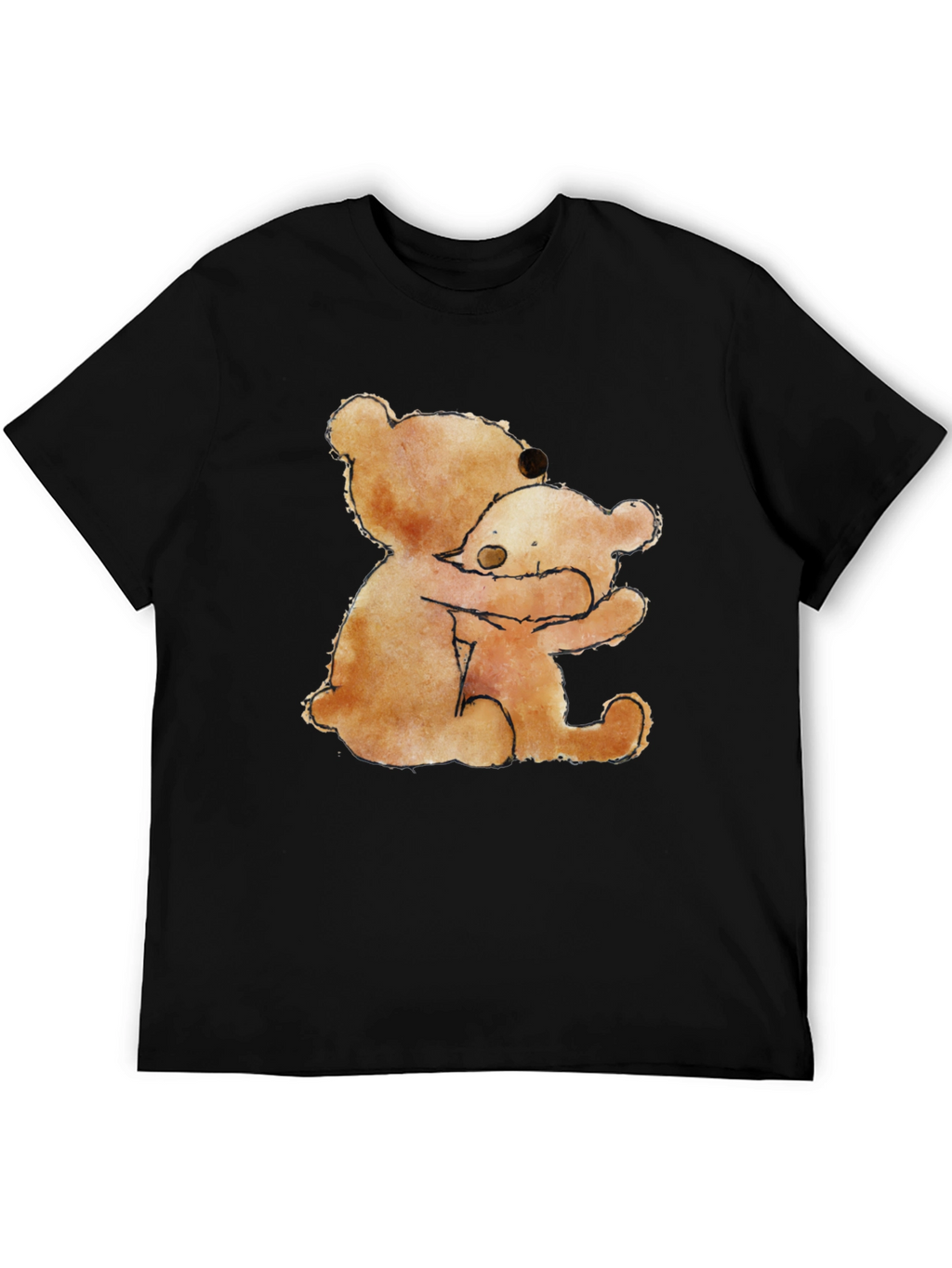 Hugging Bears Graphic Tee - Comfort & Style