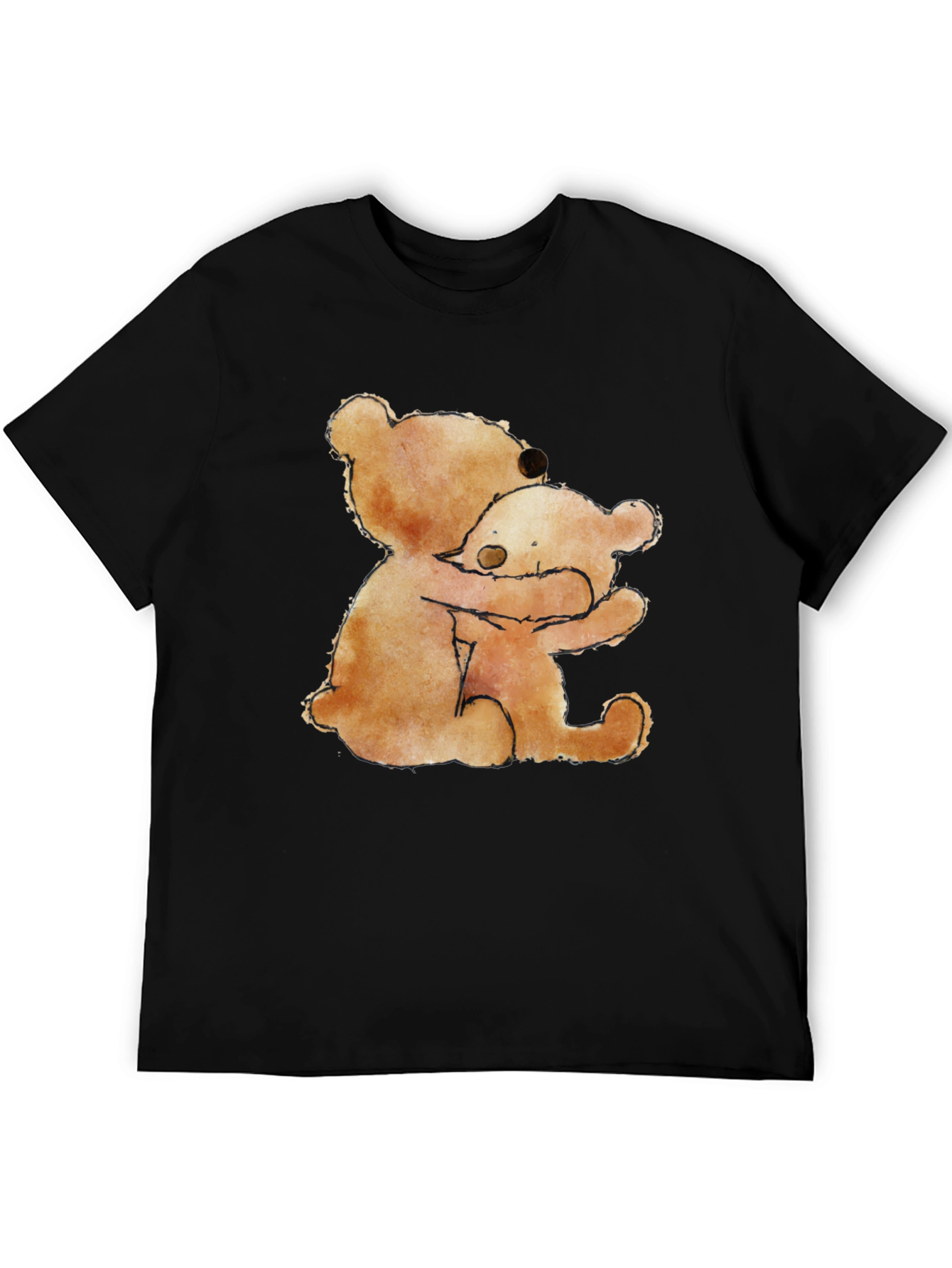 Hugging Bears Graphic Tee - Comfort & Style