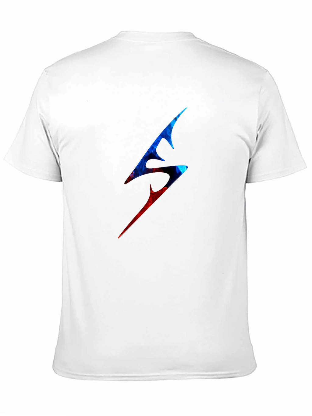 Edgy Lightning Bolt Graphic Tee - Black