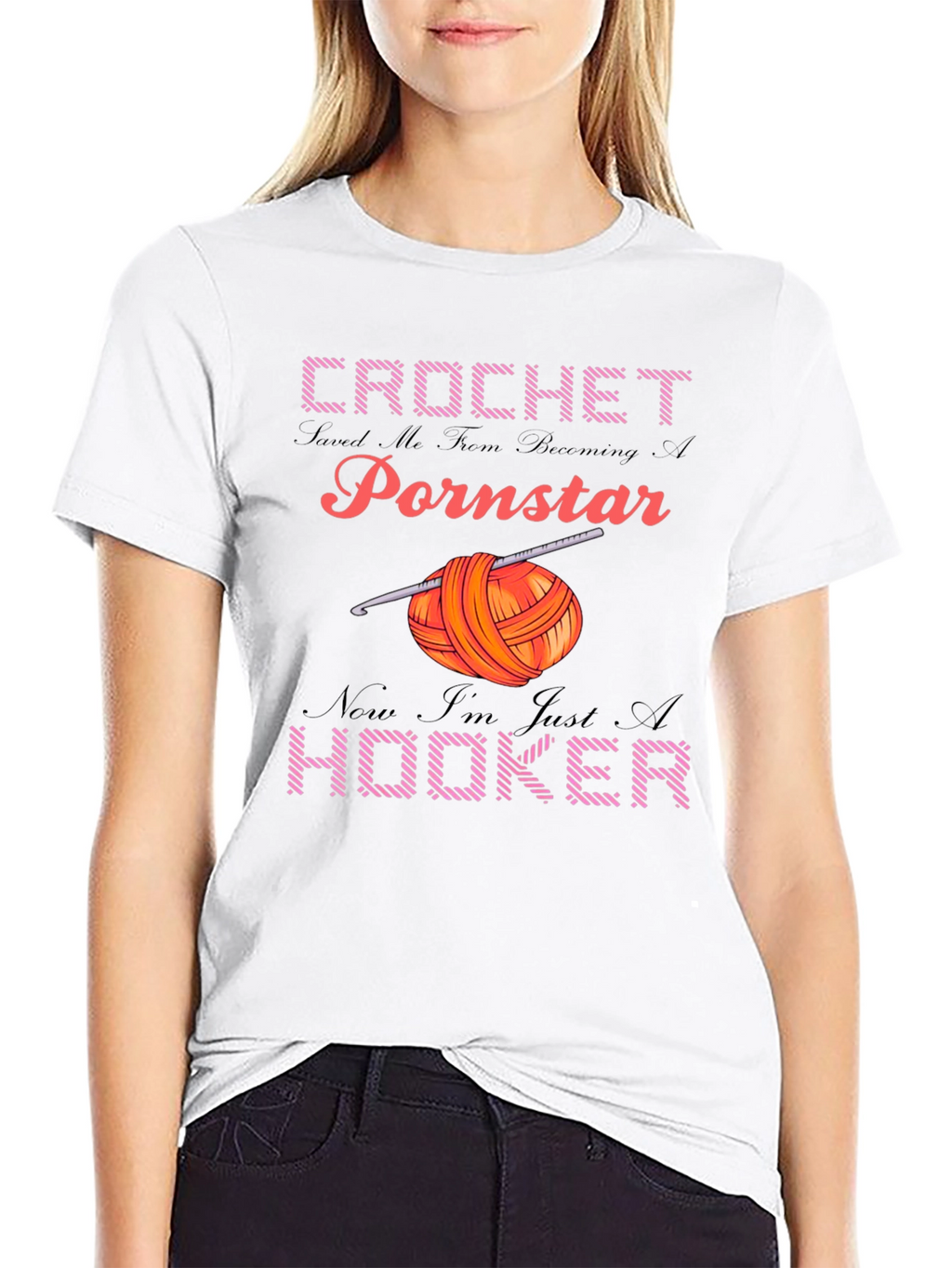 Crochet Hooker Graphic T-Shirt
