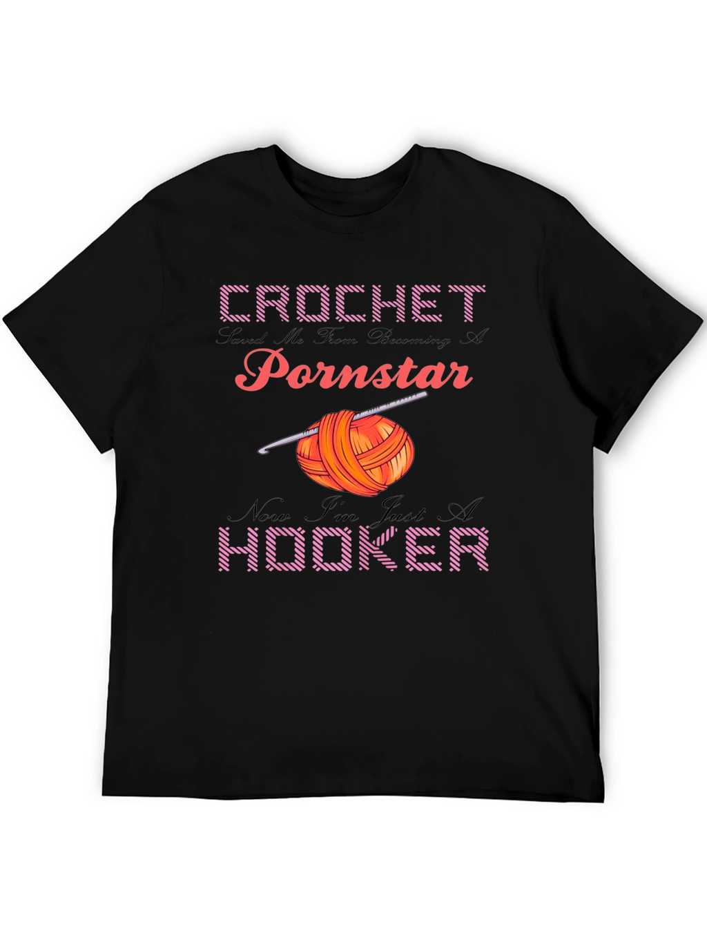 Crochet Hooker Graphic T-Shirt