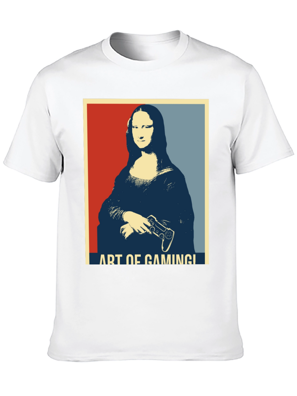 Art of Gaming Mona Lisa T-Shirt - Gamer Style