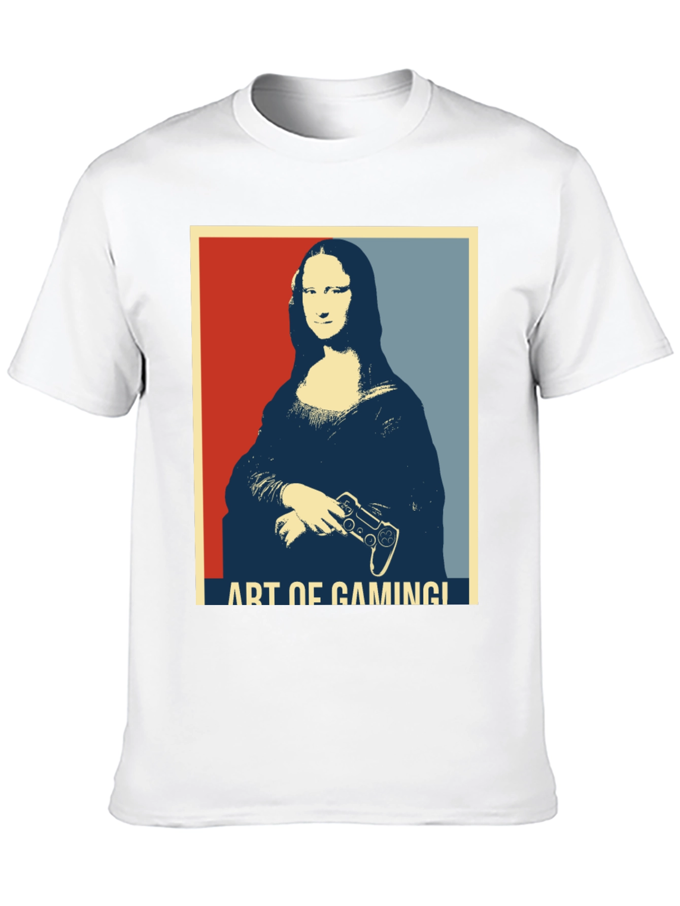 Art of Gaming Mona Lisa T-Shirt - Gamer Style
