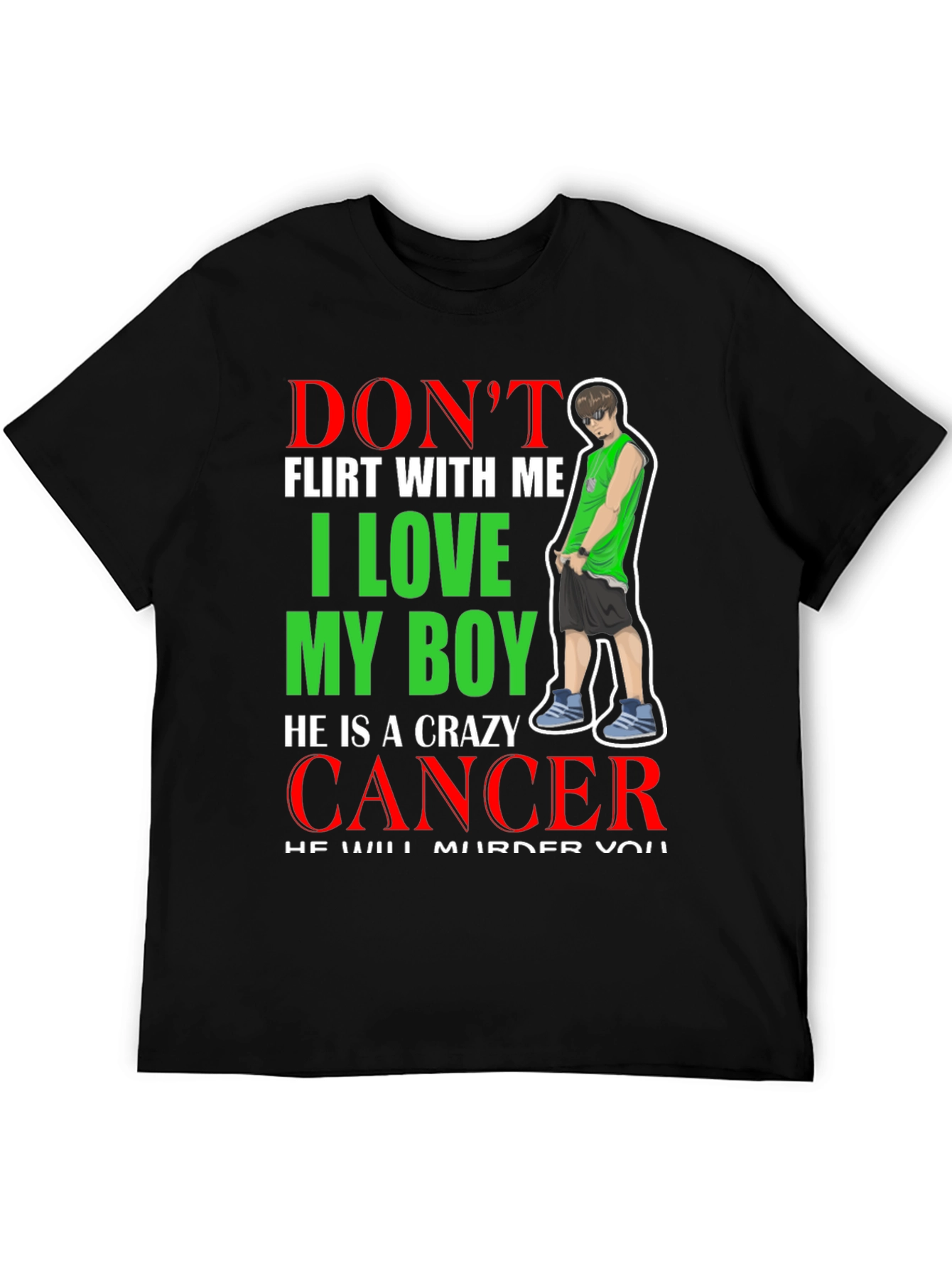 Crazy Cancer Boy T-Shirt