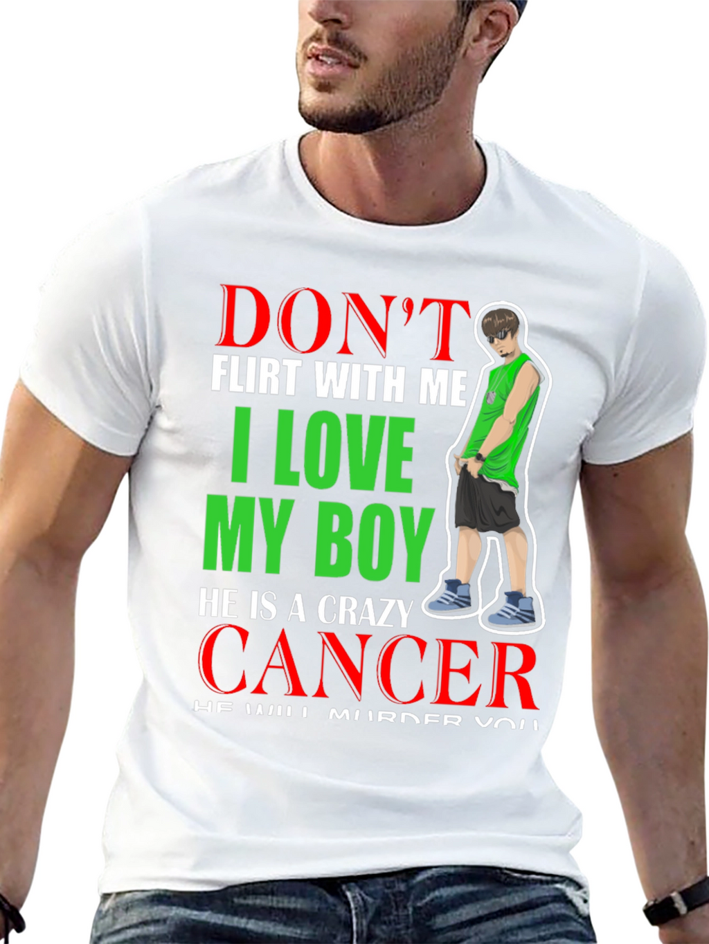 Crazy Cancer Boy T-Shirt