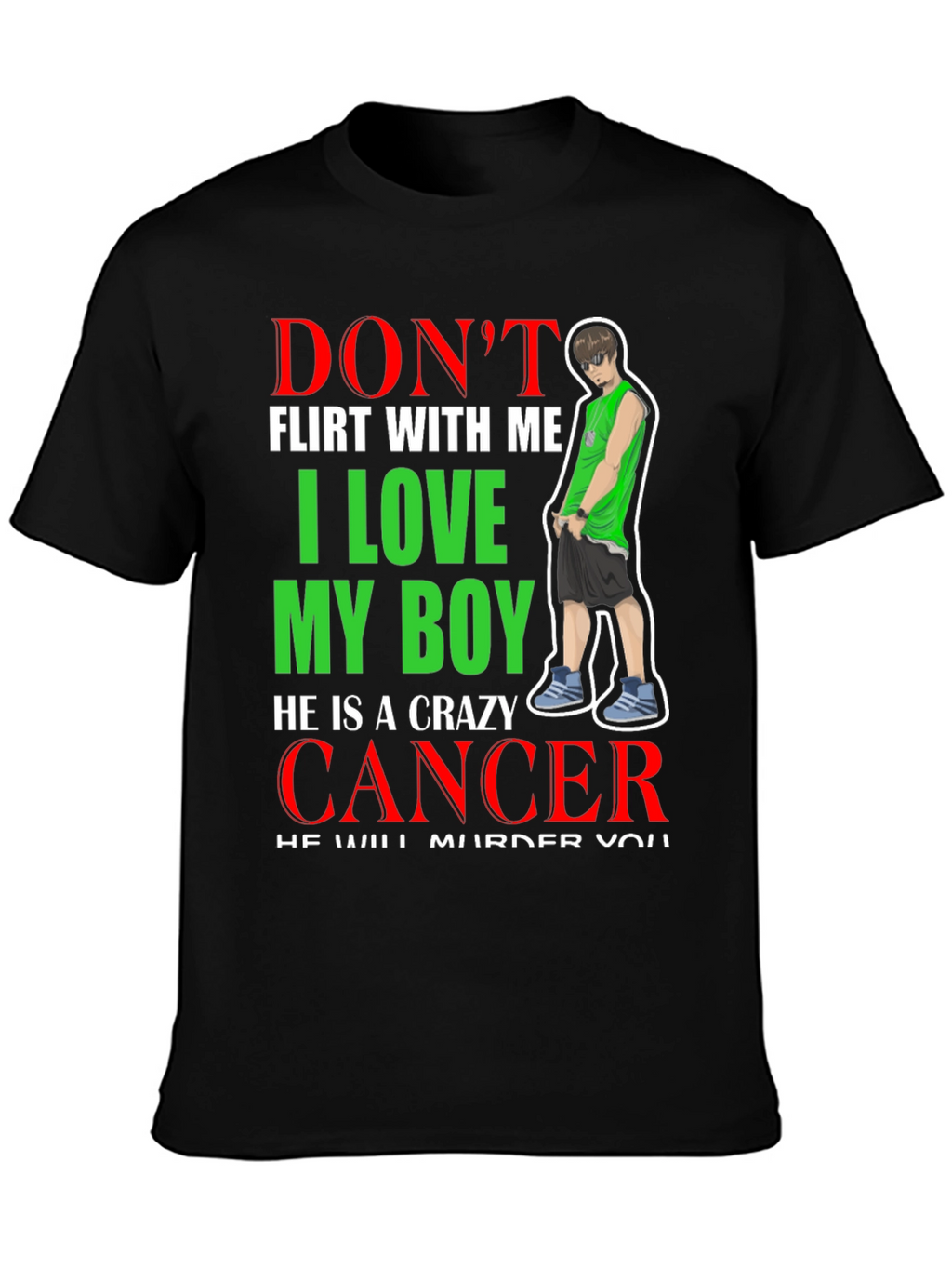 Crazy Cancer Boy T-Shirt