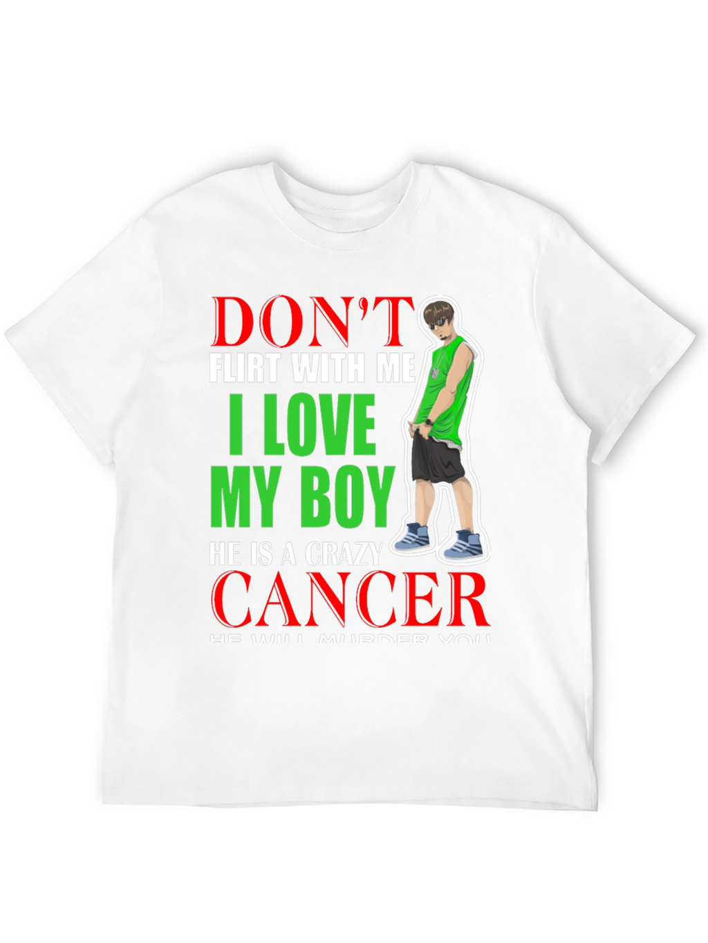 Crazy Cancer Boy T-Shirt