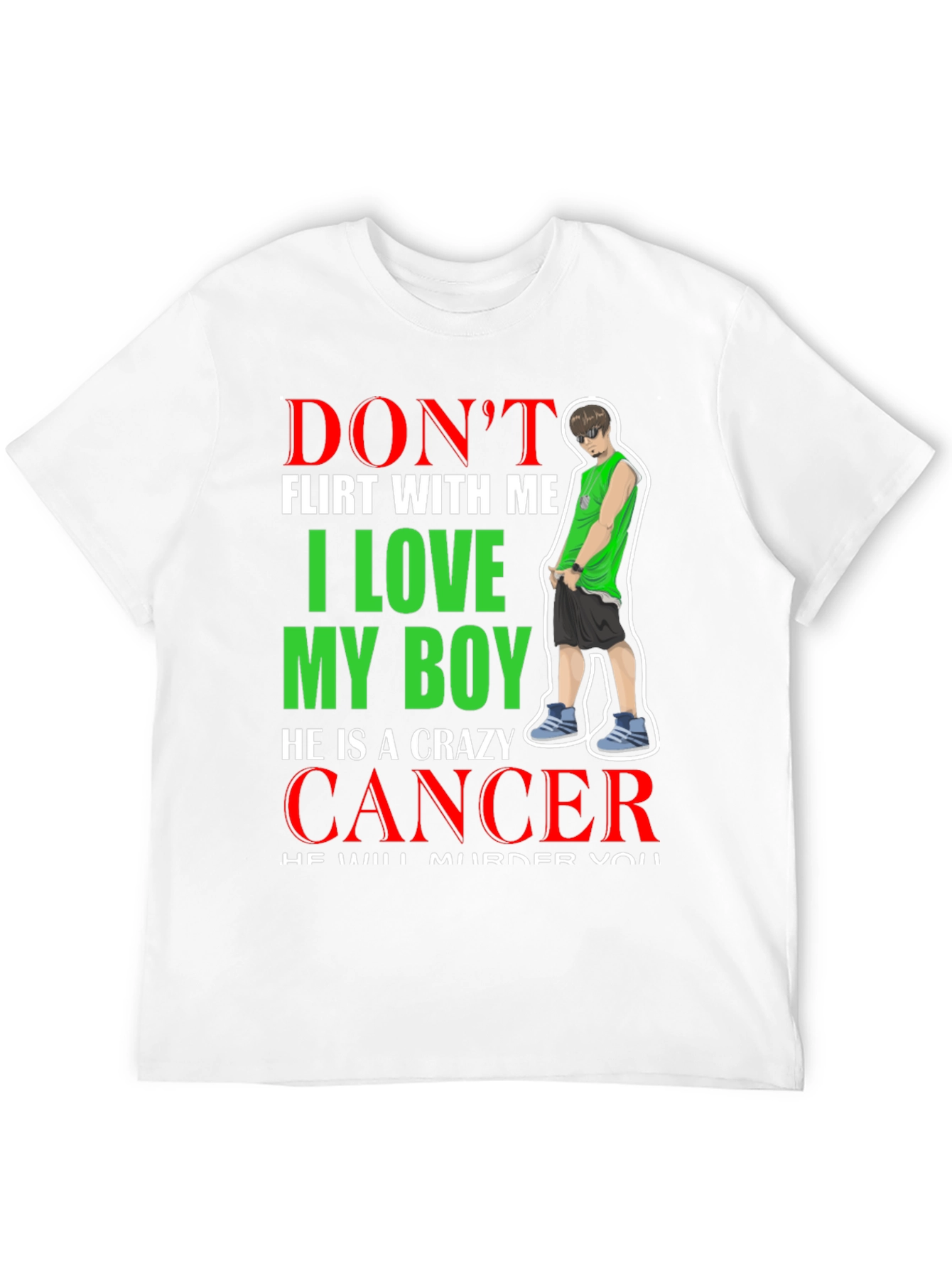 Crazy Cancer Boy T-Shirt