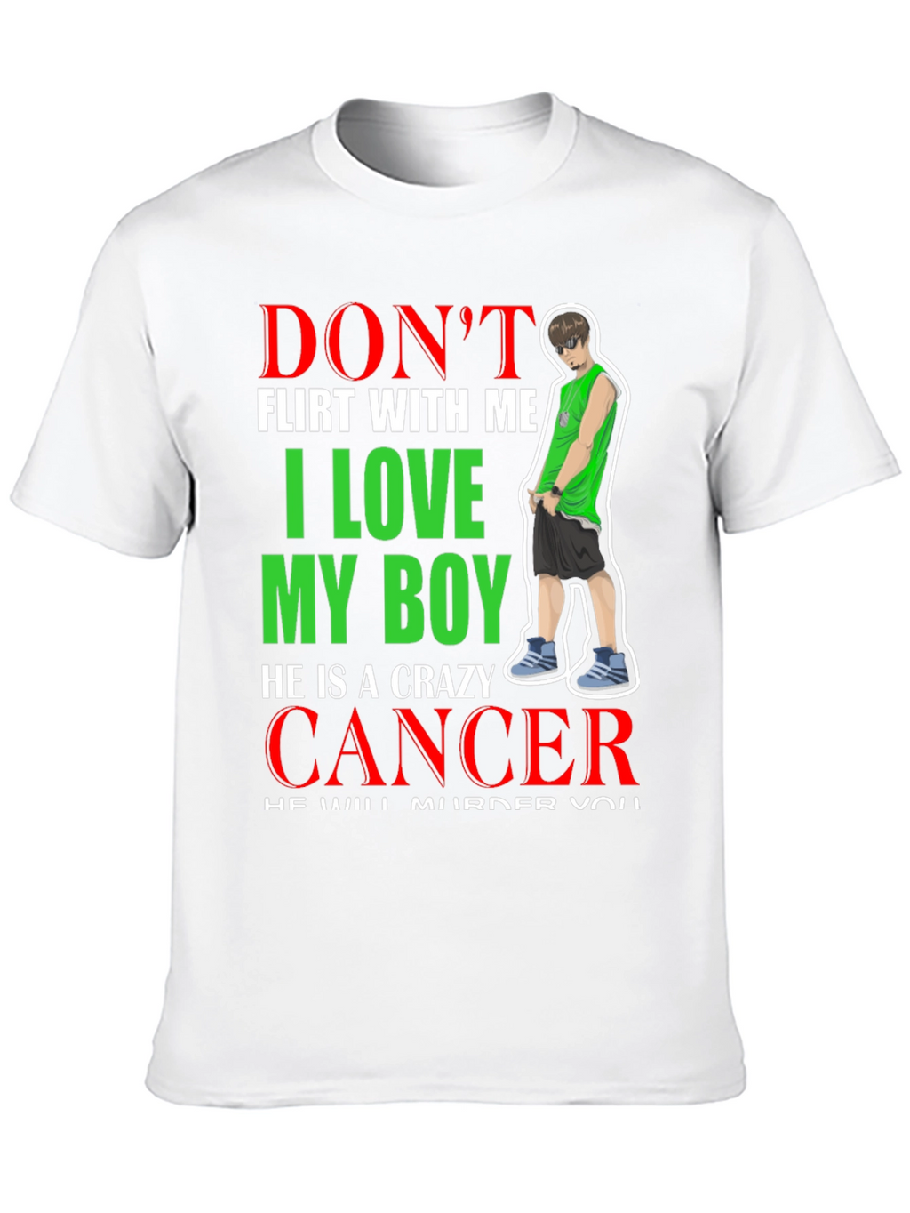 Crazy Cancer Boy T-Shirt