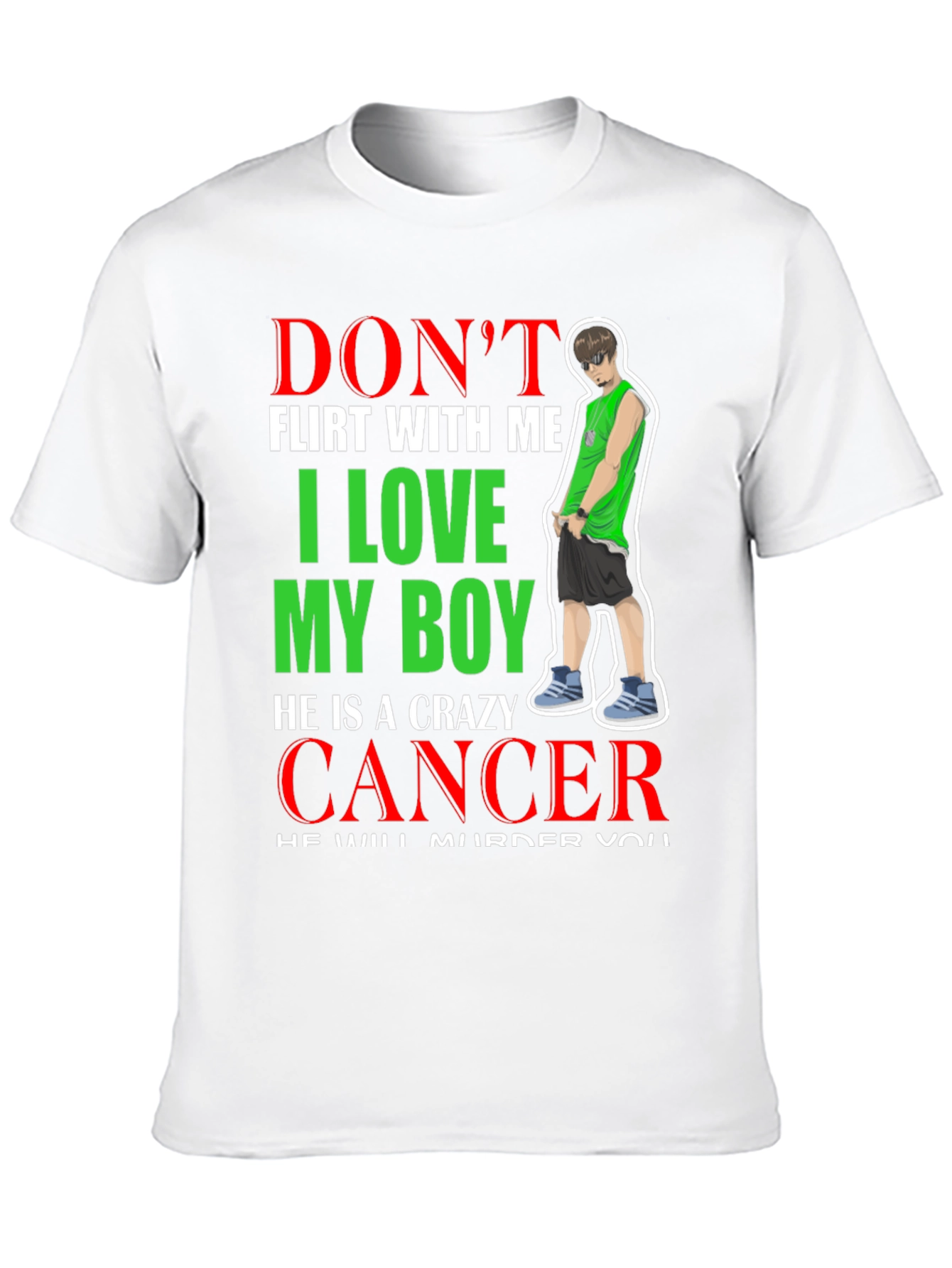 Crazy Cancer Boy T-Shirt