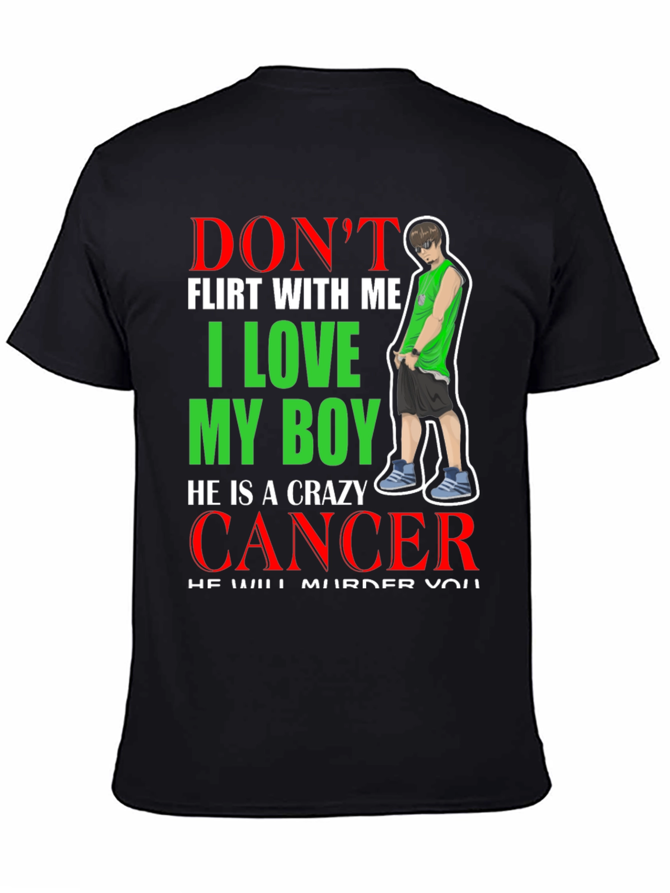 Crazy Cancer Boy T-Shirt