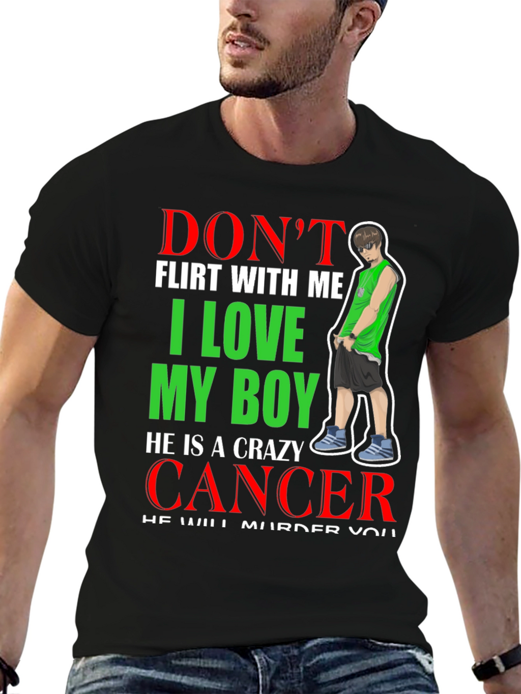 Crazy Cancer Boy T-Shirt