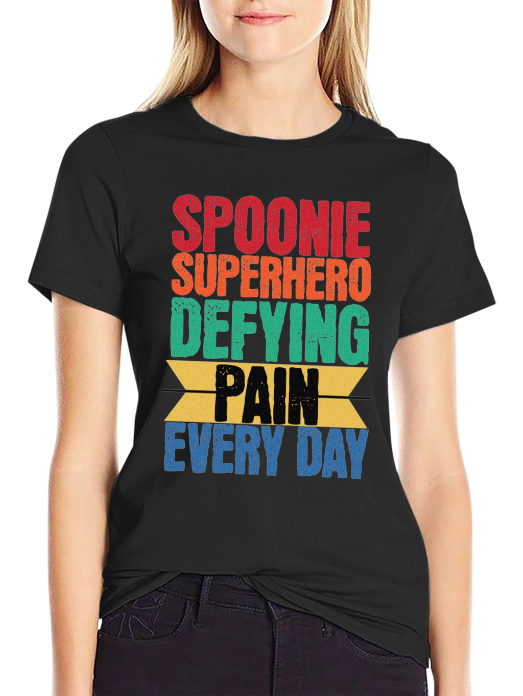 Spoonie Superhero Graphic T-Shirt - Chronic Pain Awareness Tee