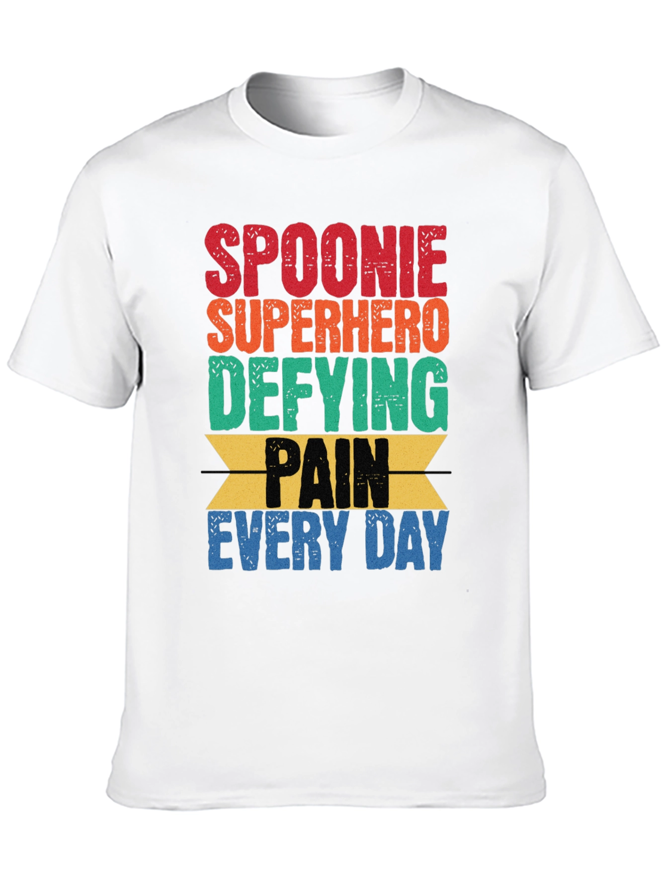 Spoonie Superhero Graphic T-Shirt - Chronic Pain Awareness Tee