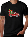 Holiday Dogs in Truck T-Shirt