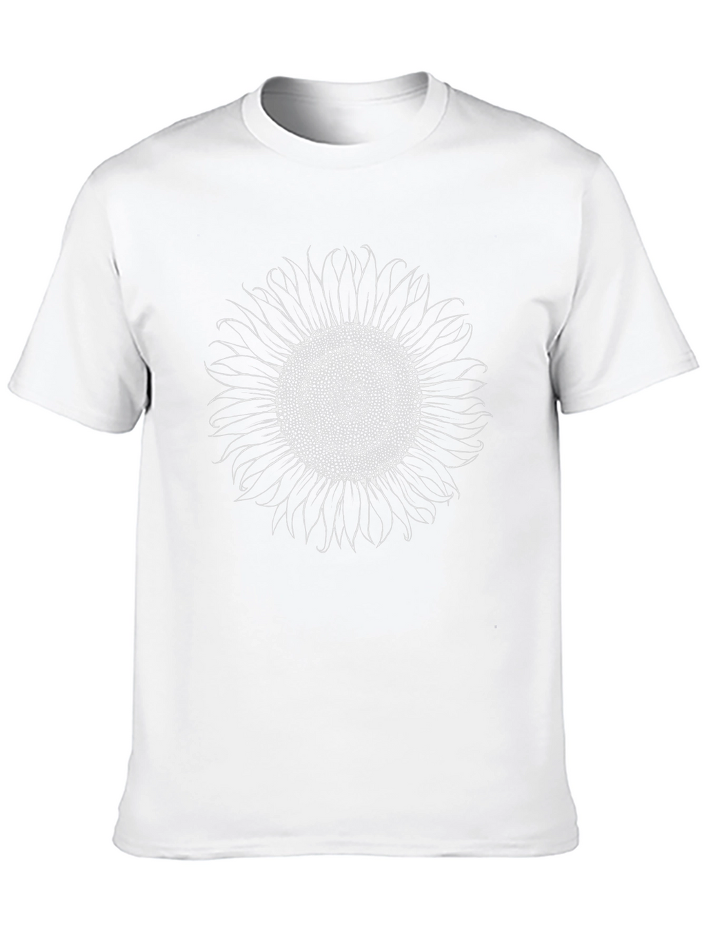 Sunflower Graphic Tee - Black Cotton T-Shirt