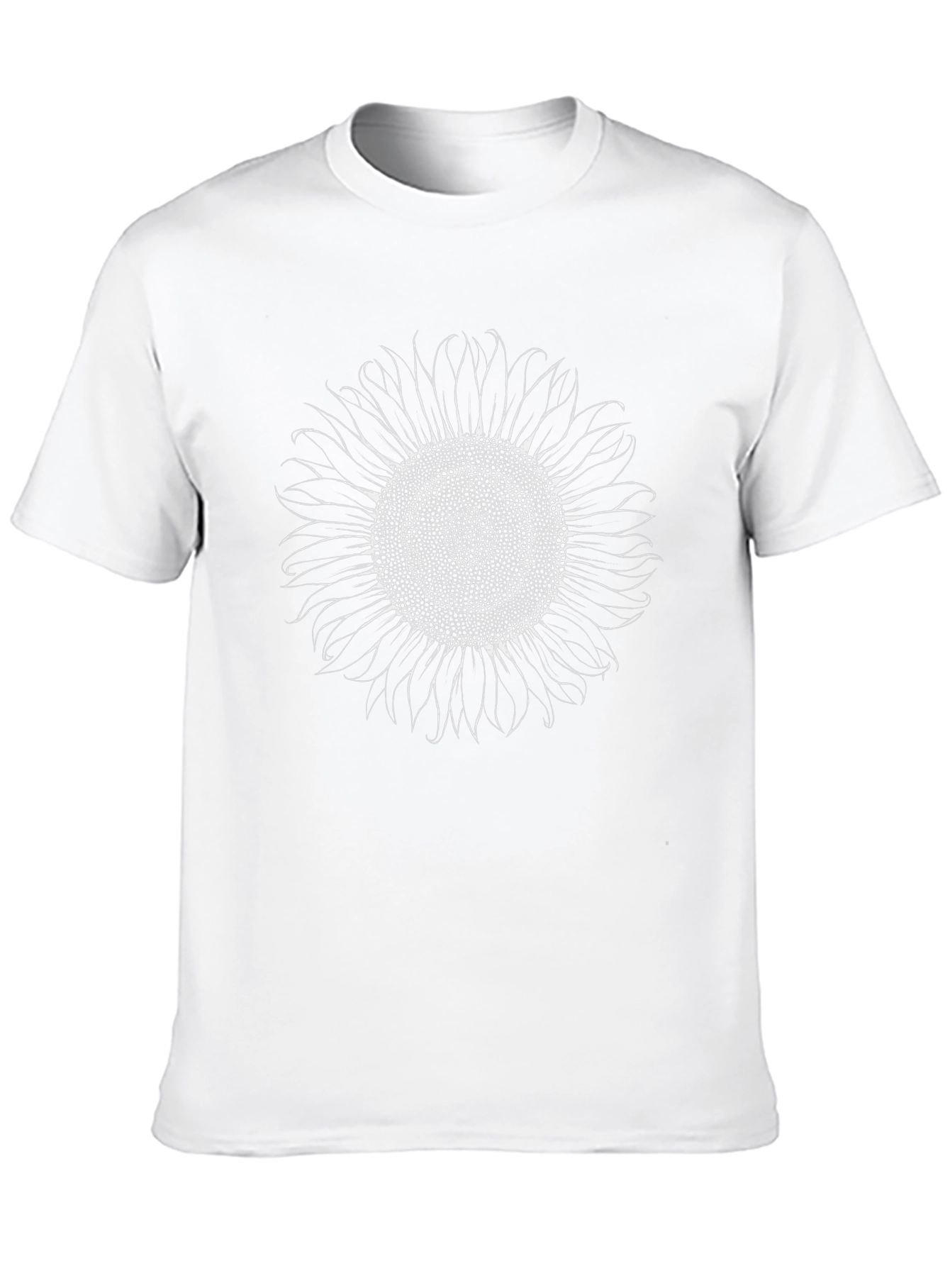 Sunflower Graphic Tee - Black Cotton T-Shirt