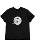 Halloween Moon Trick or Treat Graphic Tee