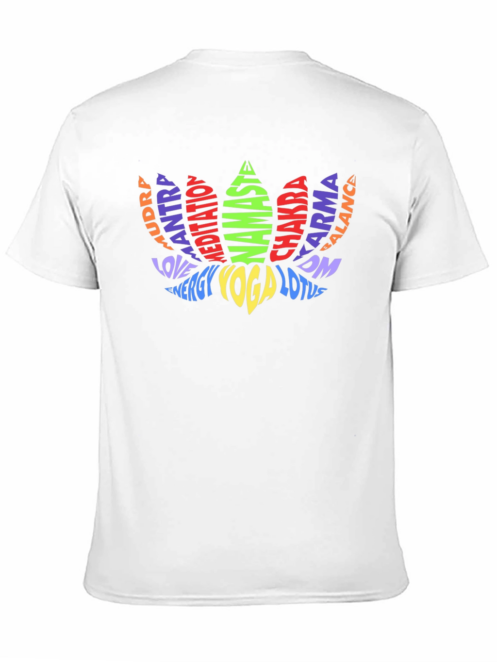 Yoga Lotus Word Art T-Shirt