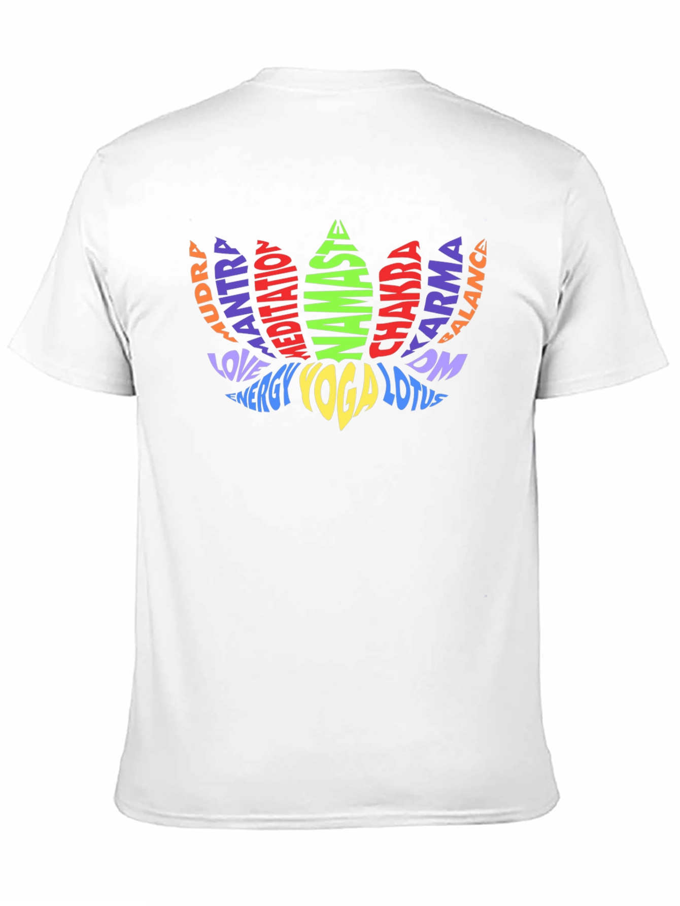 Yoga Lotus Word Art T-Shirt
