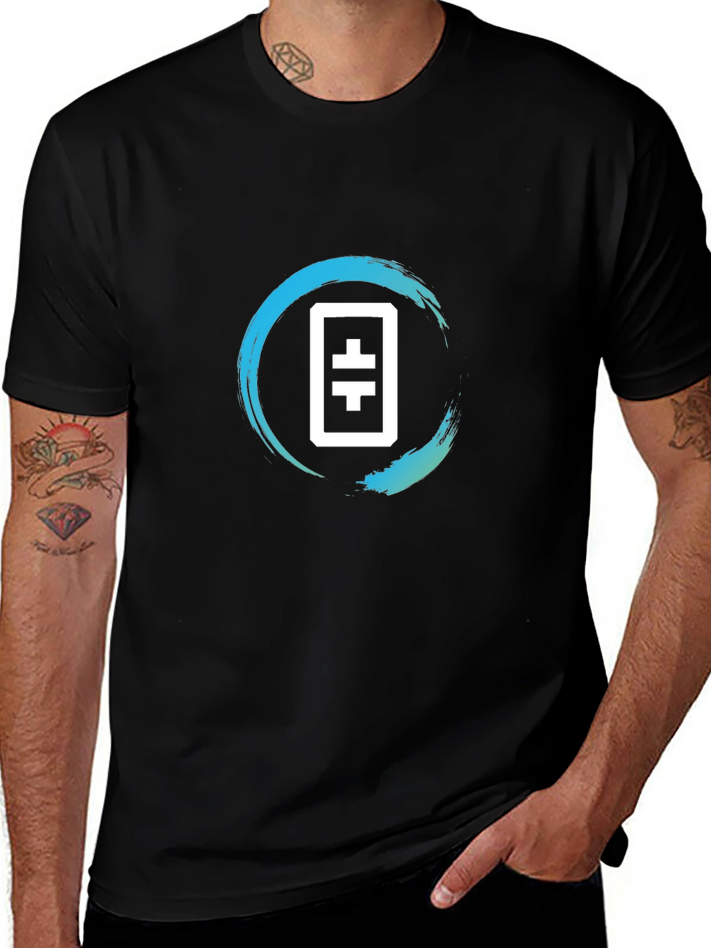 Modern Graphic Tee - Theta Token Design
