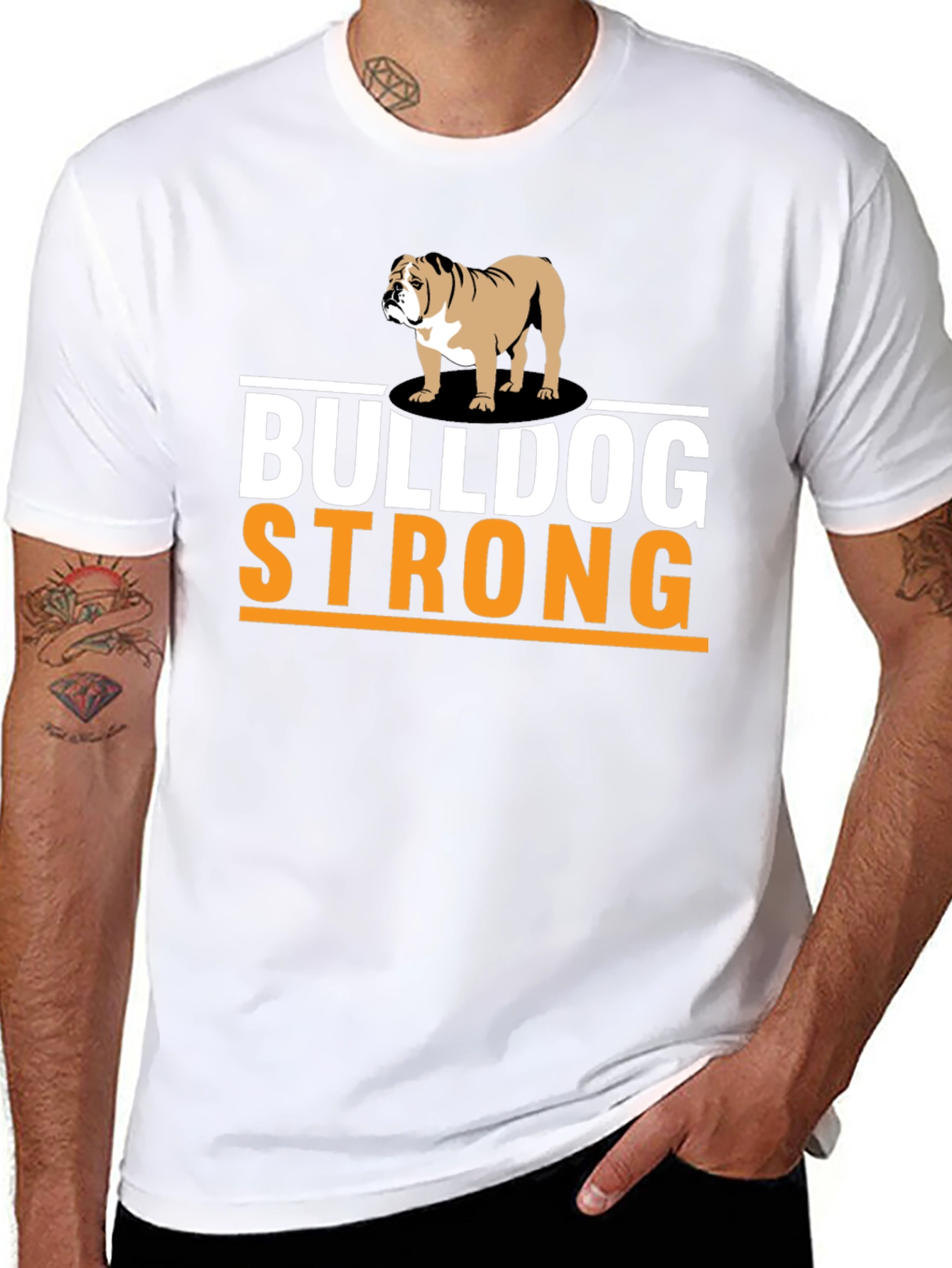 Bulldog Strong Graphic T-Shirt