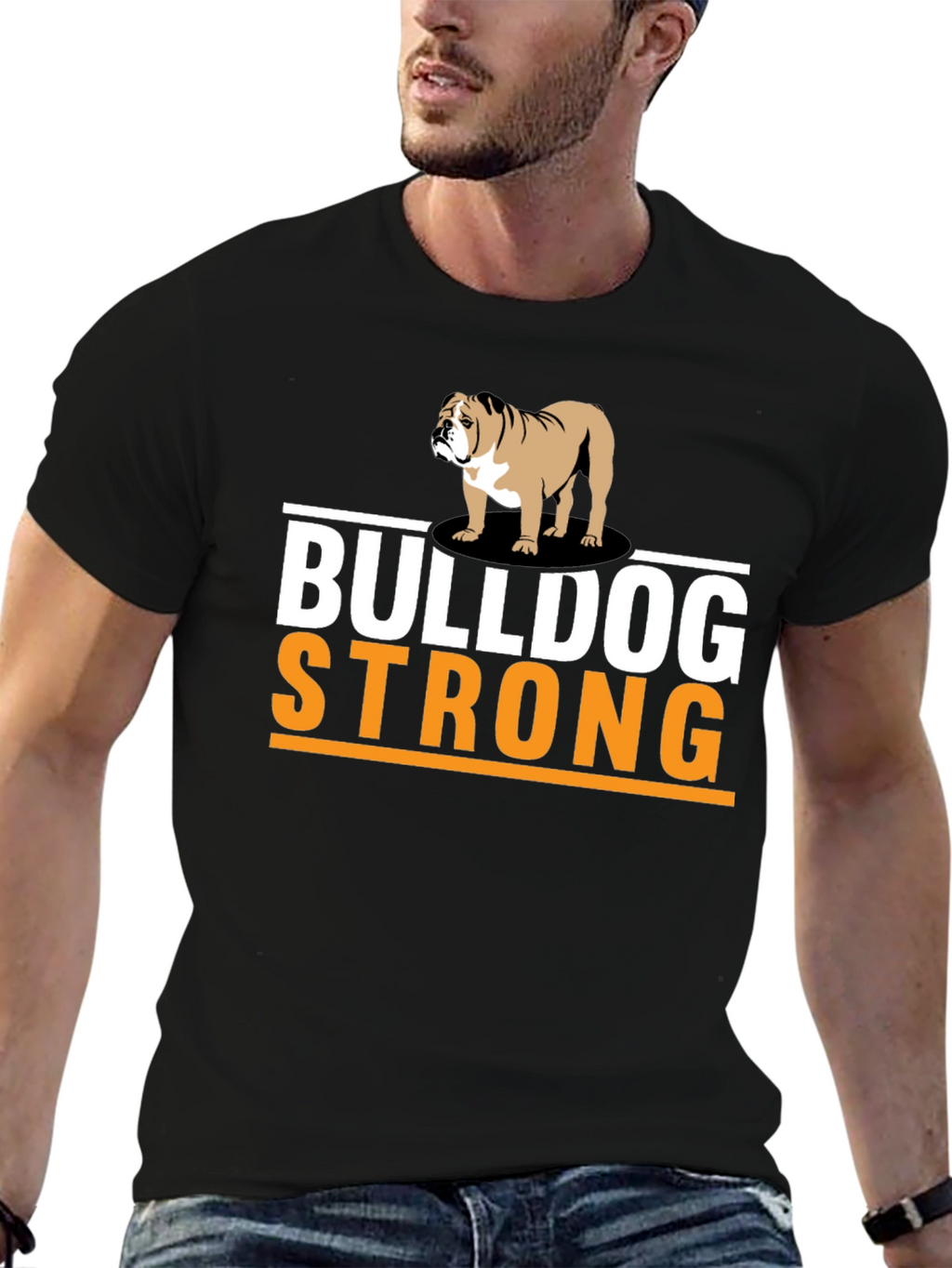 Bulldog Strong Graphic T-Shirt