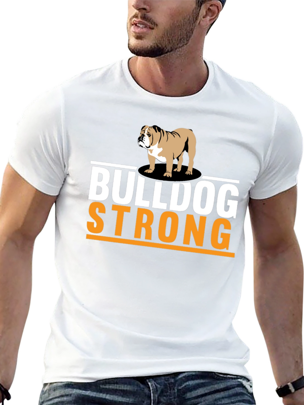 Bulldog Strong Graphic T-Shirt