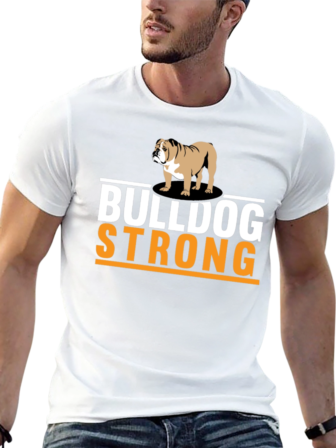 Bulldog Strong Graphic T-Shirt