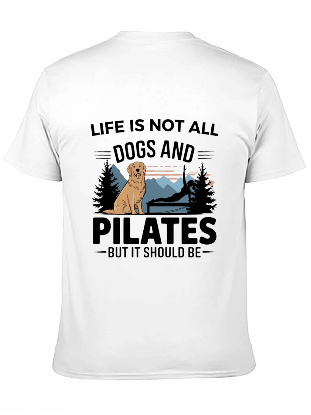 Dogs and Pilates Graphic T-Shirt
