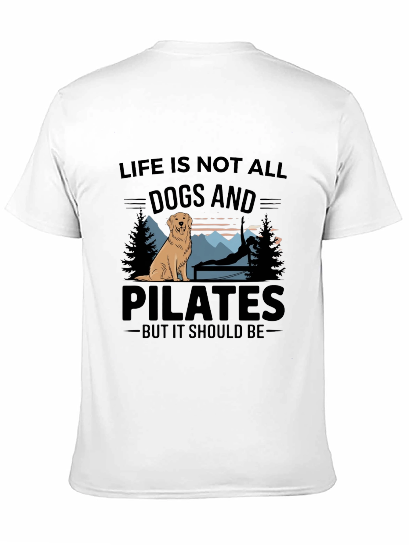 Dogs and Pilates Graphic T-Shirt
