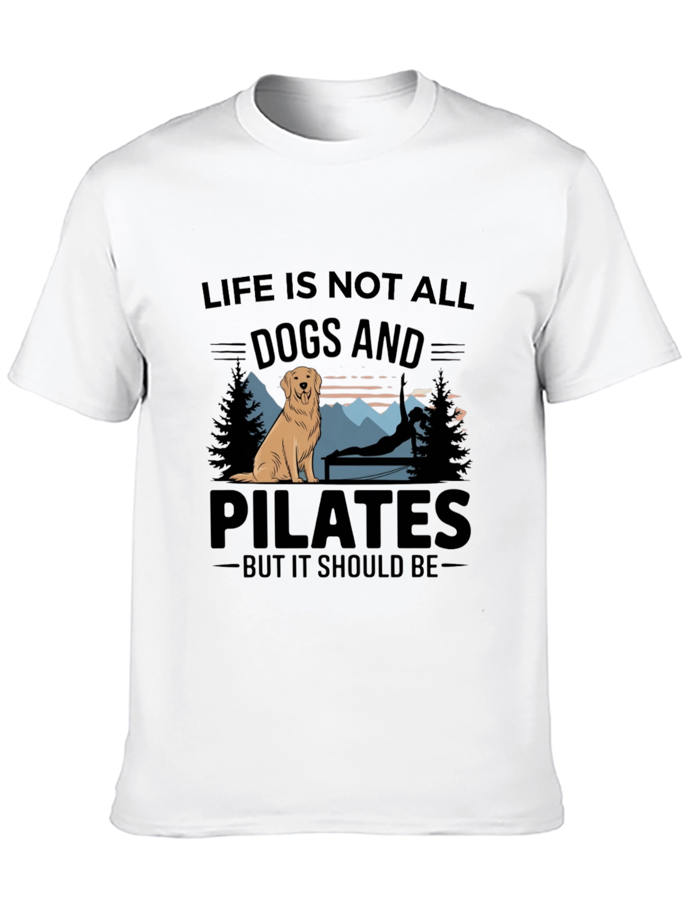 Dogs and Pilates Graphic T-Shirt