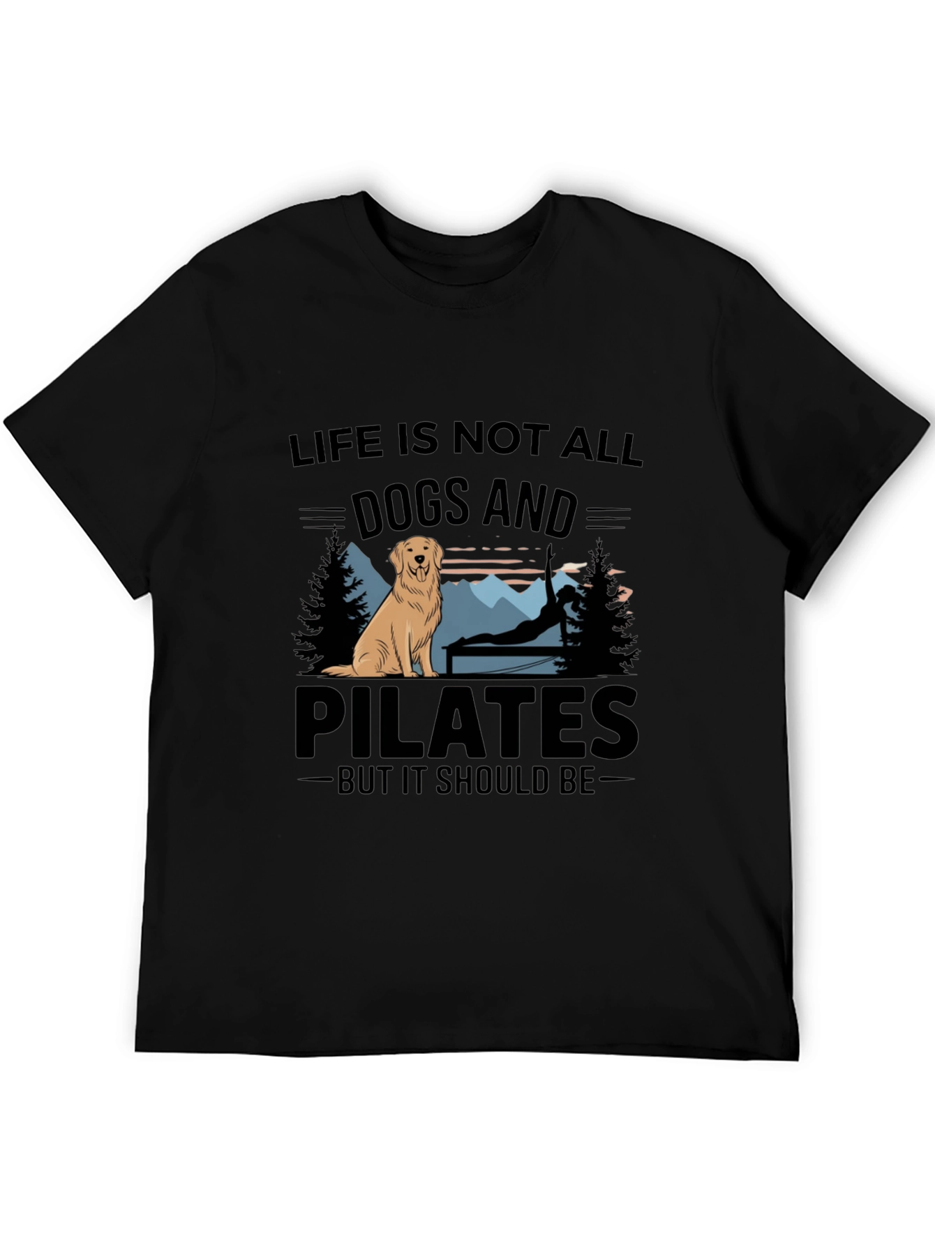 Dogs and Pilates Graphic T-Shirt
