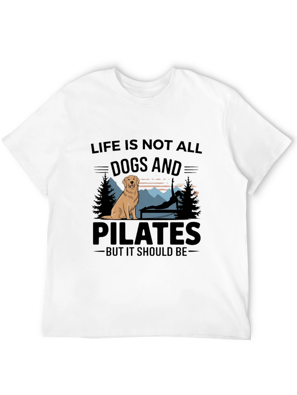 Dogs and Pilates Graphic T-Shirt