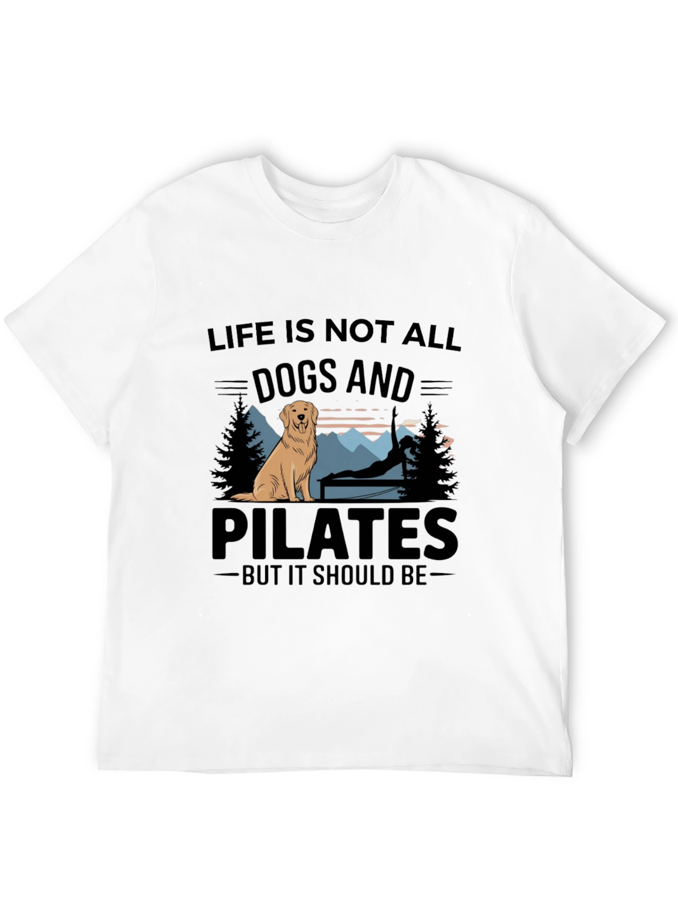 Dogs and Pilates Graphic T-Shirt