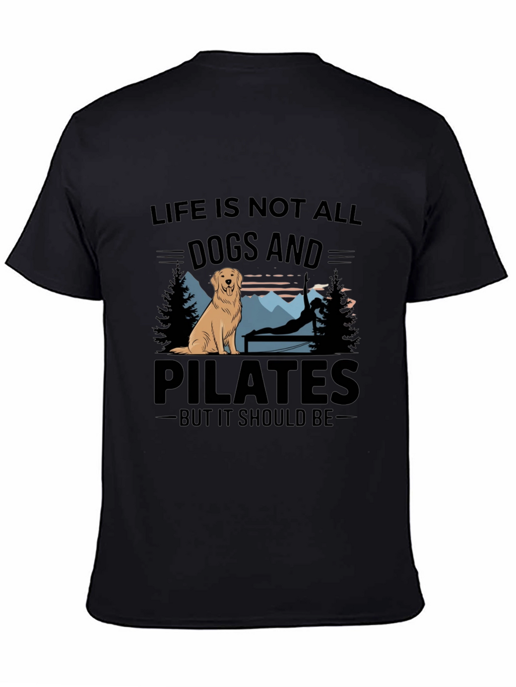 Dogs and Pilates Graphic T-Shirt