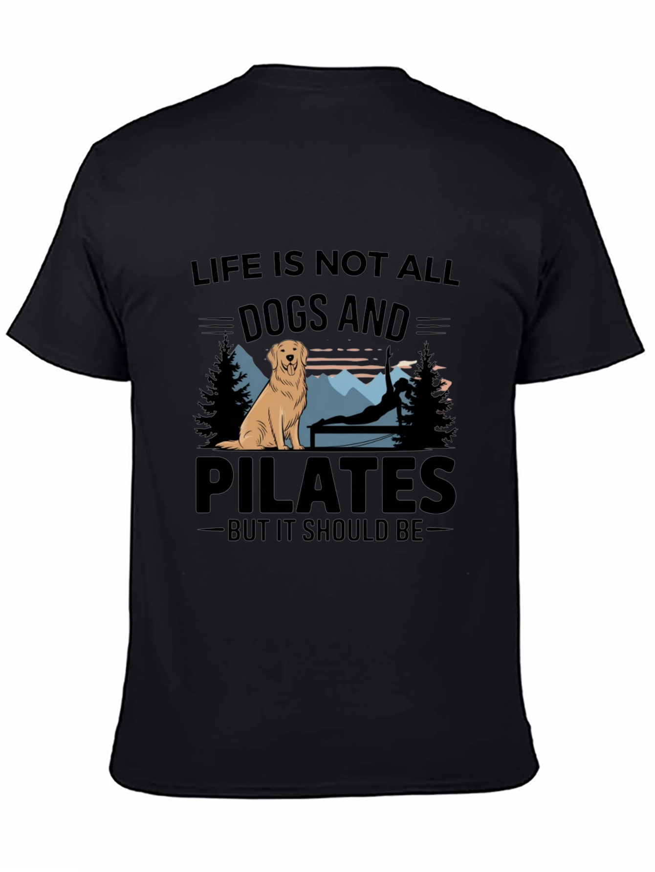 Dogs and Pilates Graphic T-Shirt