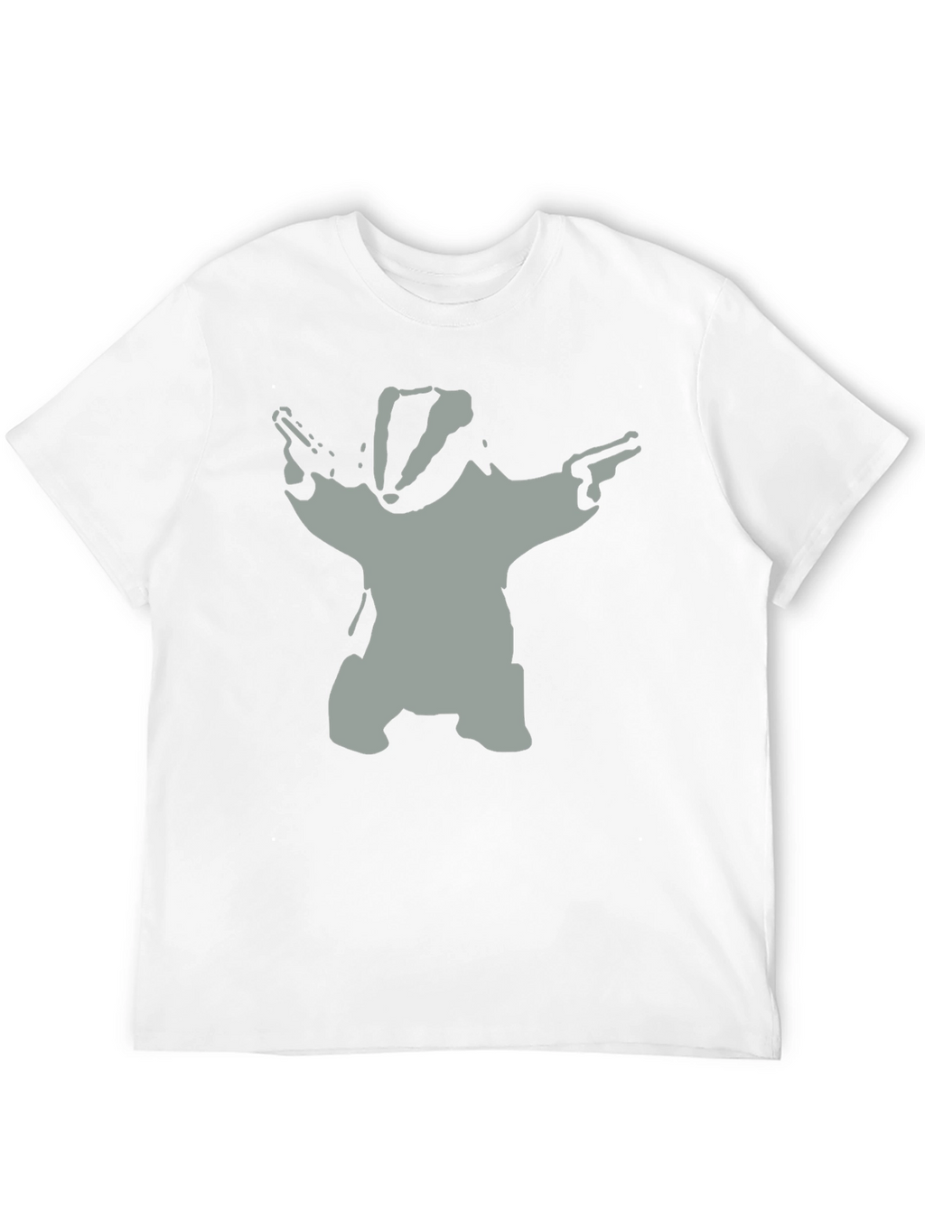 Badger Bandit T-Shirt - Black Cotton Crew Neck Tee