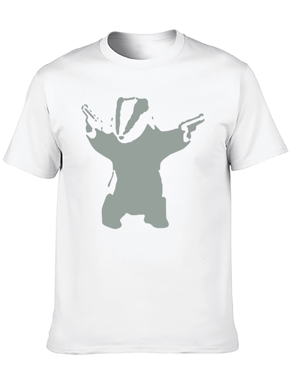 Badger Bandit T-Shirt - Black Cotton Crew Neck Tee