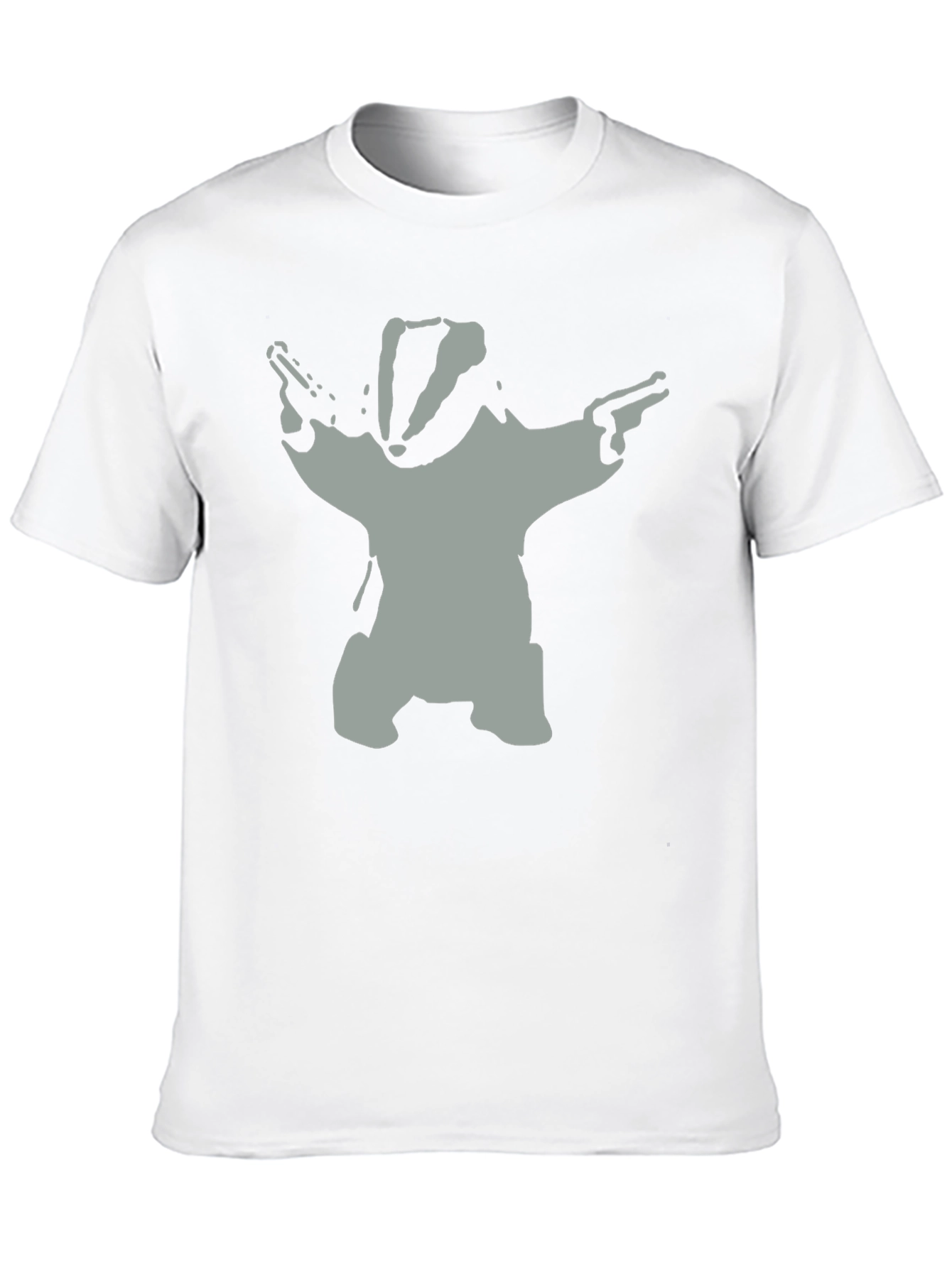 Badger Bandit T-Shirt - Black Cotton Crew Neck Tee