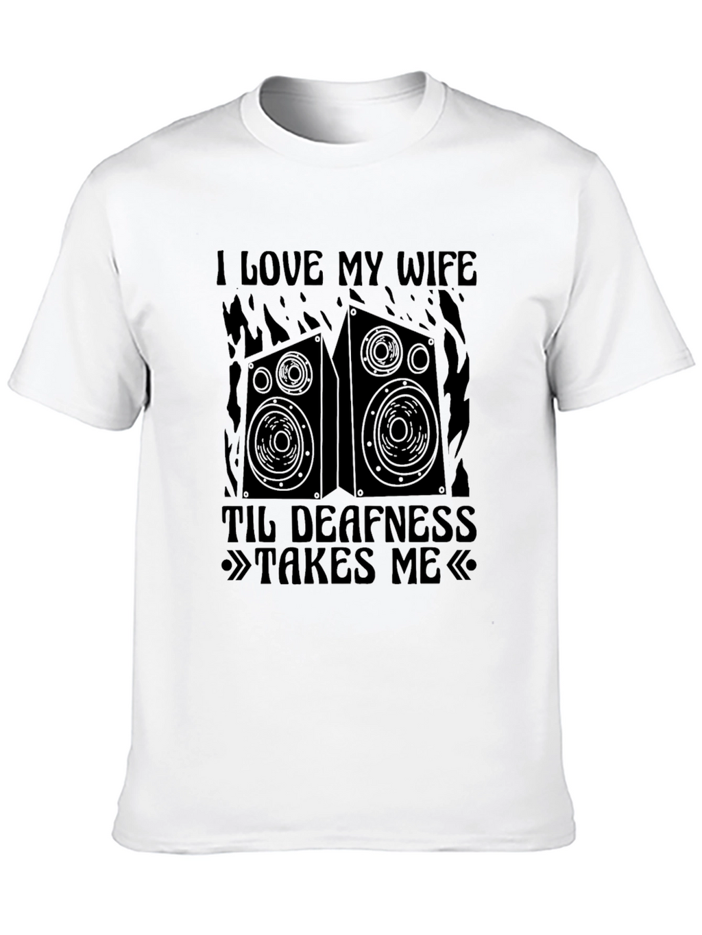 I Love My Wife Speaker Graphic Tee