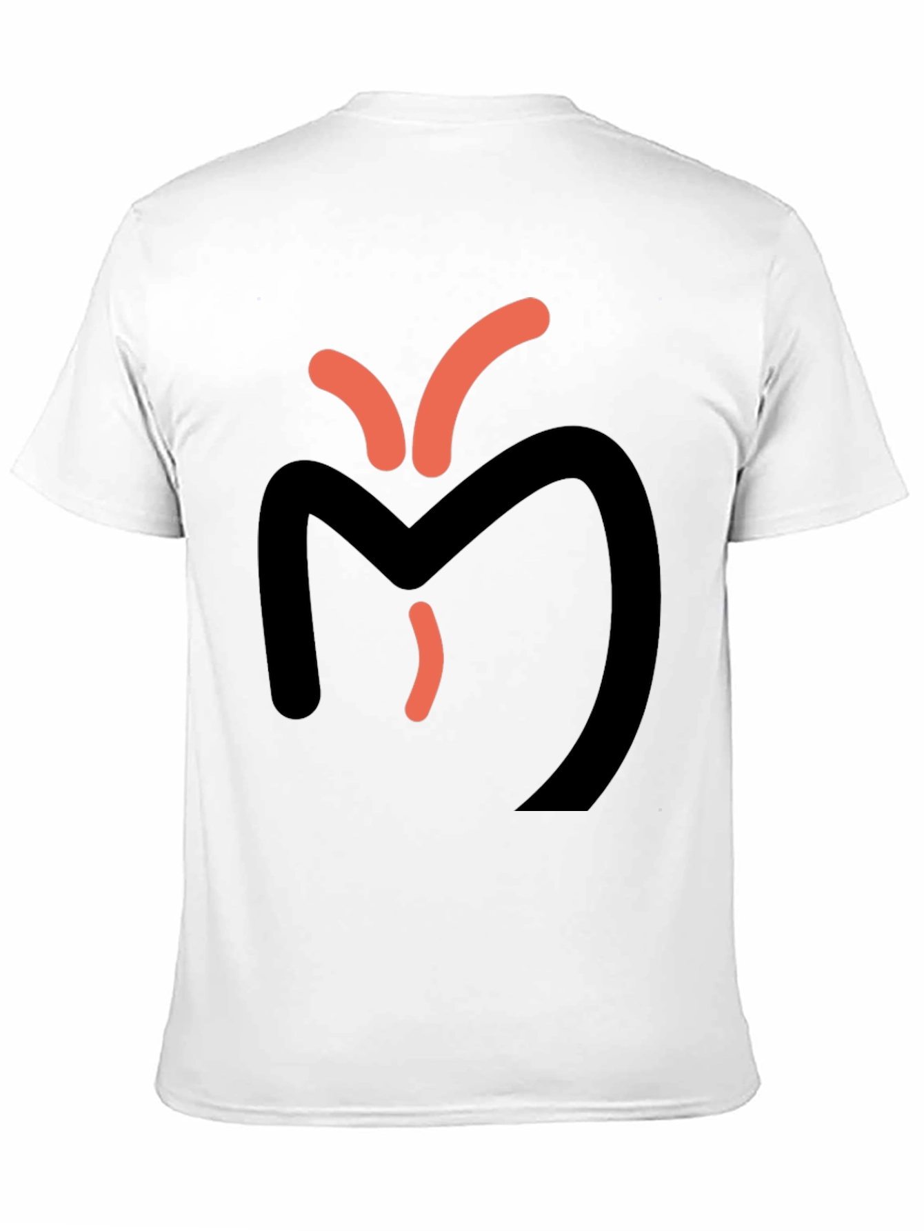 Abstract Graphic Tee - Black Casual T-Shirt