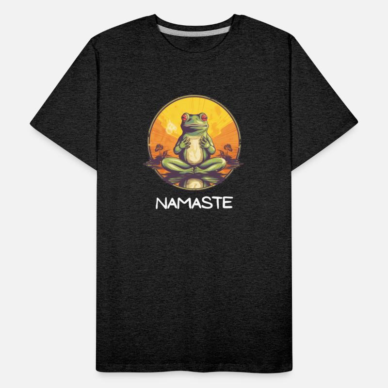 Yoga Meditation Namaste Frog Tee