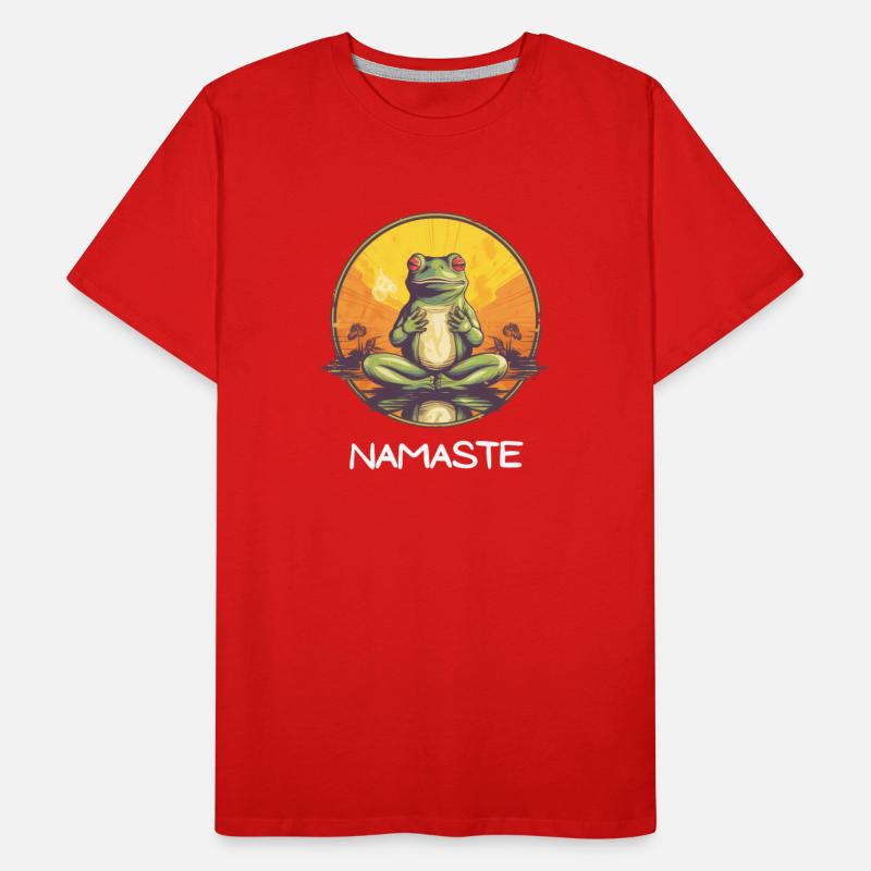 Yoga Meditation Namaste Frog Tee