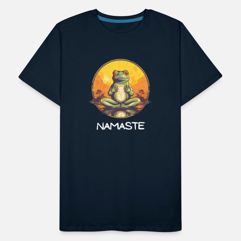 Yoga Meditation Namaste Frog Tee