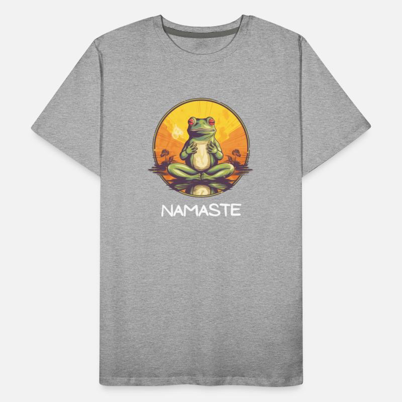 Yoga Meditation Namaste Frog Tee